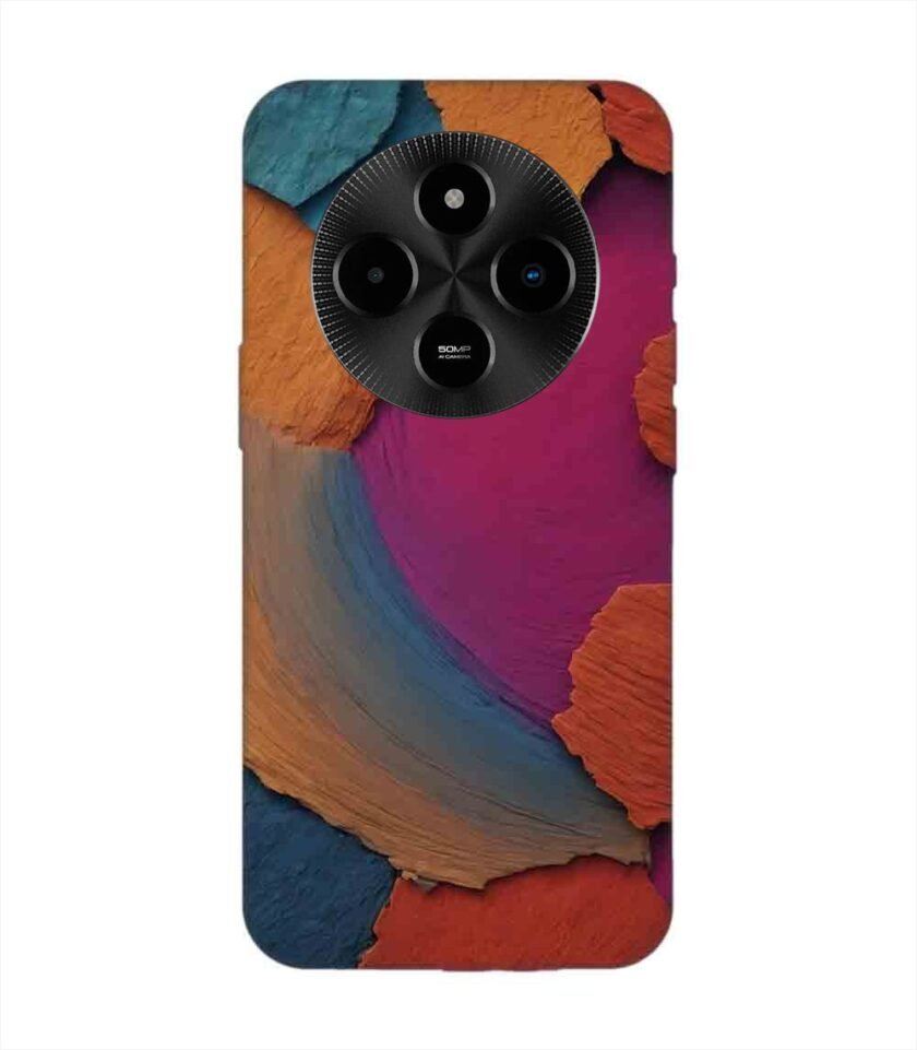 Custom Printed Case Cover for Poco M7 (5G) closeup color textured surface