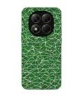 Custom Printed Case Cover for Poco X7 (5G) close up green white geometric pattern