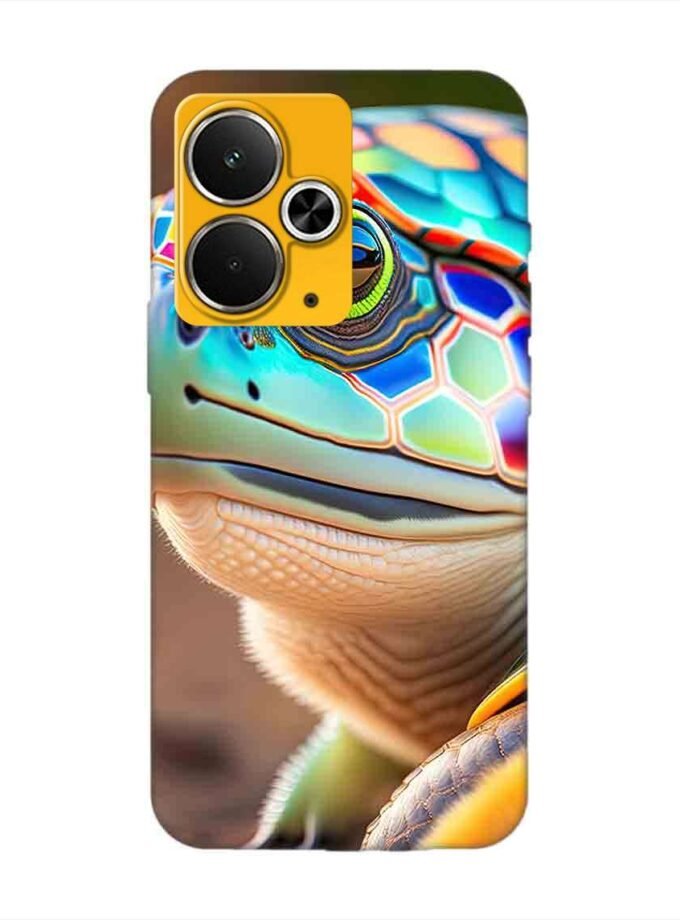 Custom Printed Case Cover for Realme 14T (5G) close up cute turtle