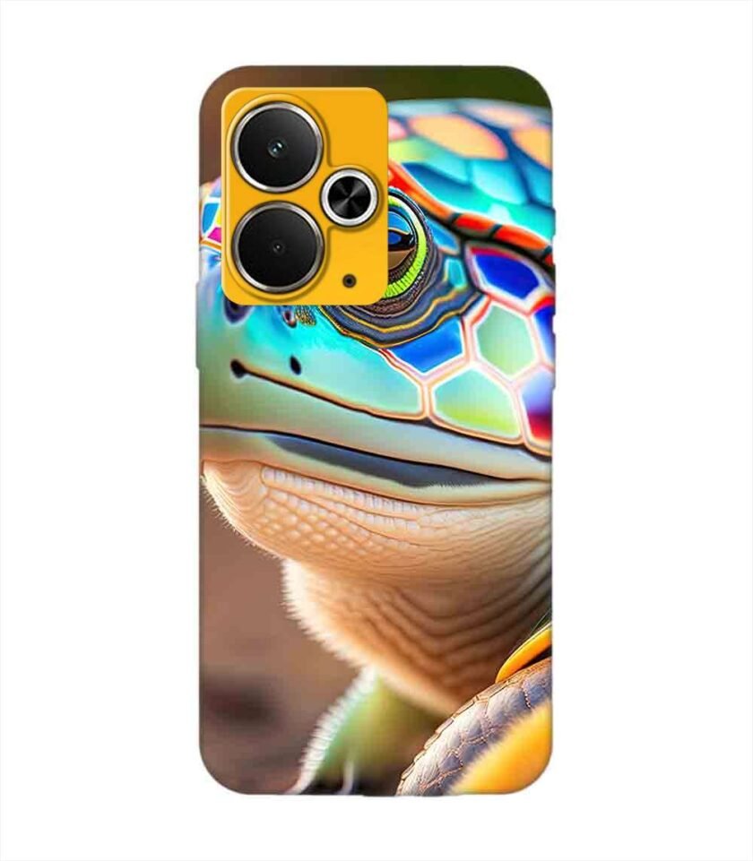 Custom Printed Case Cover for Realme 14T (5G) close up cute turtle