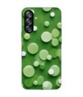 Custom Printed Case Cover for Samsung Galaxy A26 (5G) close up green background with white polka dots