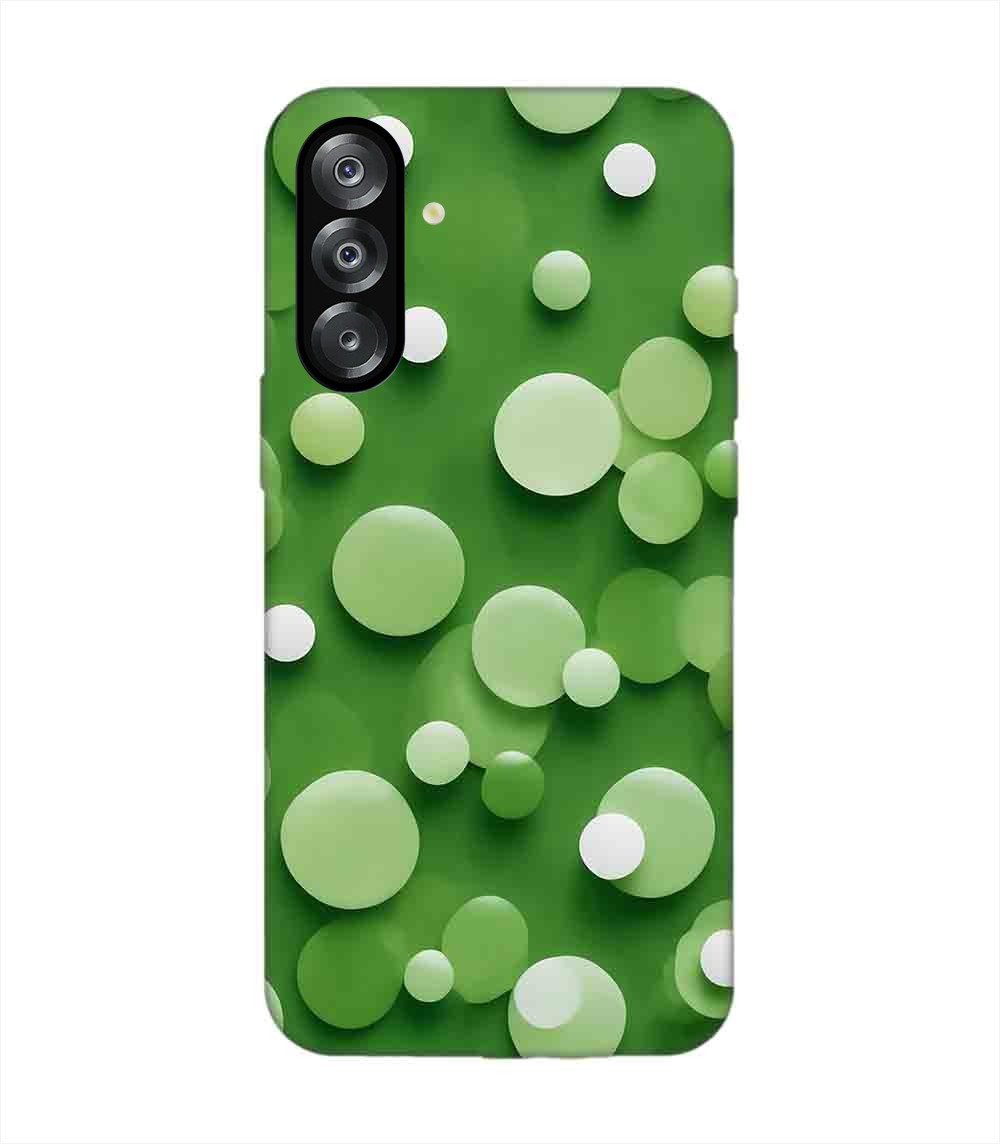 Custom Printed Case Cover for Samsung Galaxy A26 (5G) close up green background with white polka dots