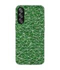 Custom Printed Case Cover for Samsung Galaxy A26 (5G) close up green white geometric pattern