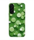 Custom Printed Case Cover for Samsung Galaxy A36 (5G) close up green background with white polka dots