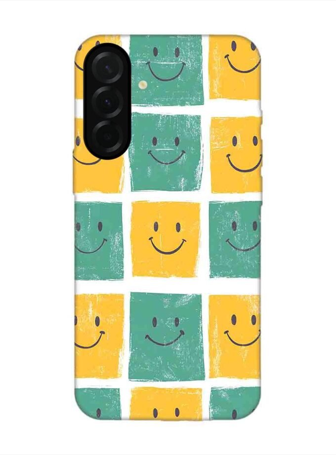 Custom Printed Case Cover for Samsung Galaxy A36 (5G) close up pattern smiley faces