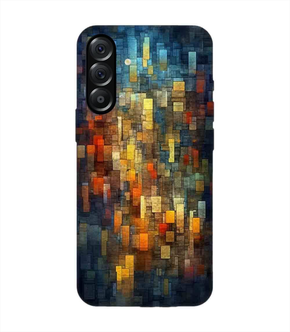 Custom Printed Case Cover for Samsung Galaxy A56 (5G) close up colorful mosaic squares shapes