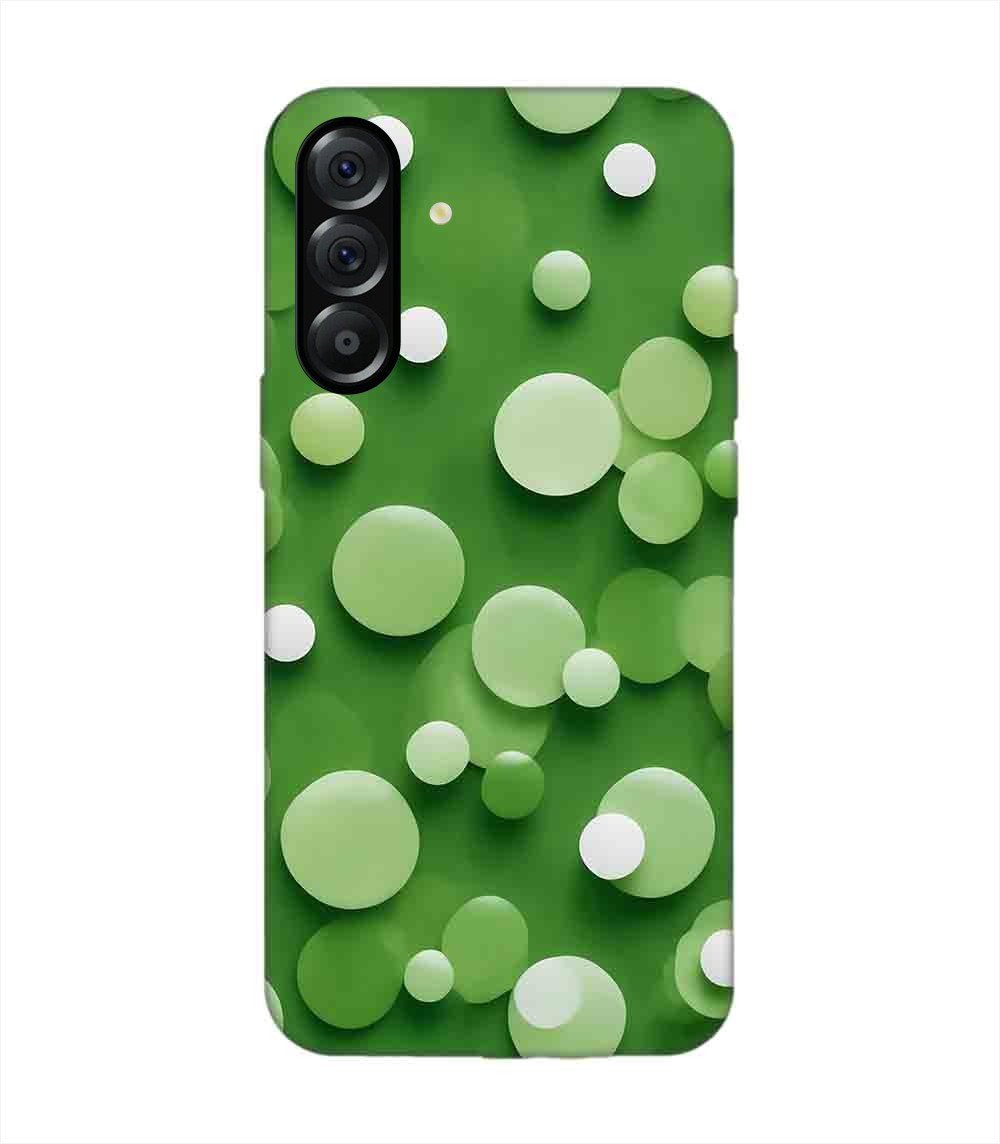 Custom Printed Case Cover for Samsung Galaxy A56 (5G) close up green background with white polka dots