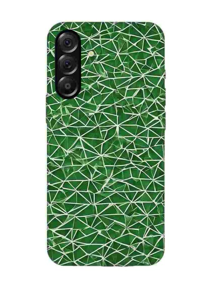 Custom Printed Case Cover for Samsung Galaxy A56 (5G) close up green white geometric pattern