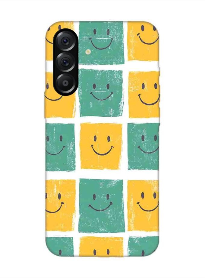 Custom Printed Case Cover for Samsung Galaxy A56 (5G) close up pattern smiley faces