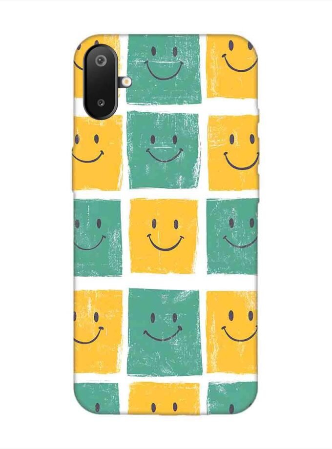 Custom Printed Case Cover for Samsung Galaxy F06 close up pattern smiley faces