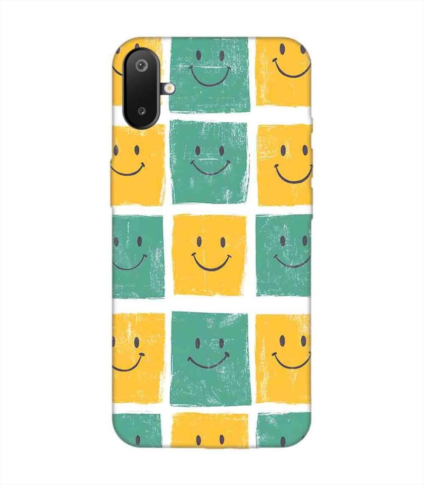 Custom Printed Case Cover for Samsung Galaxy F06 close up pattern smiley faces