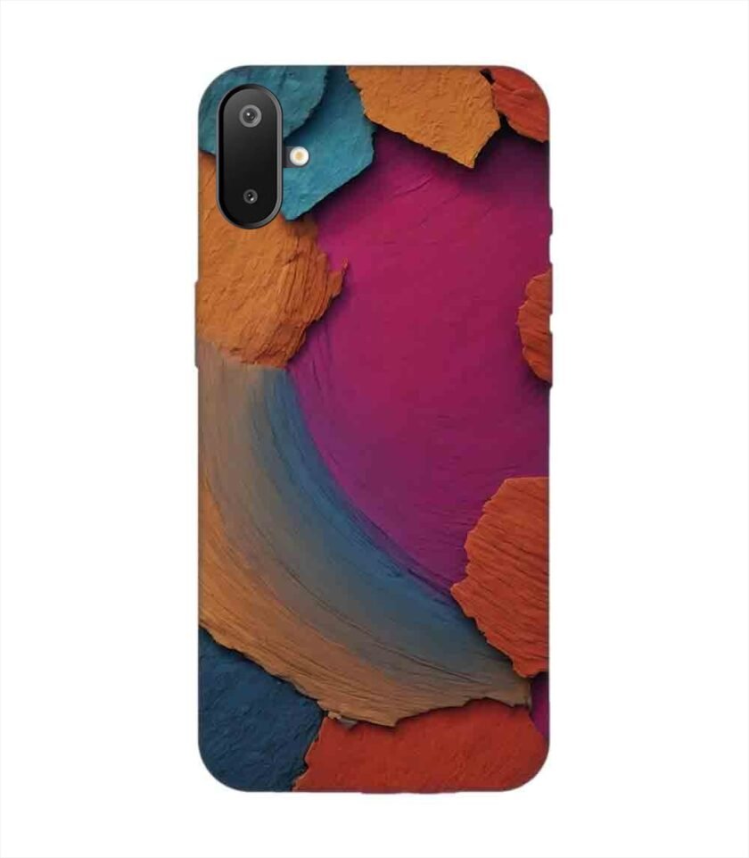 Custom Printed Case Cover for Samsung Galaxy F06 closeup color textured surface