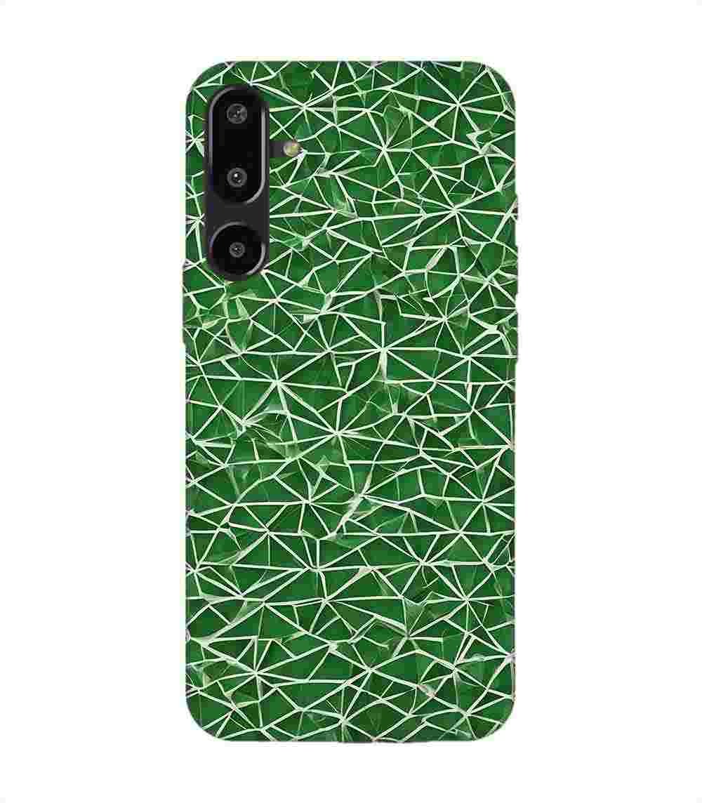 Custom Printed Case Cover for Samsung Galaxy F16 (5G) close up green white geometric pattern