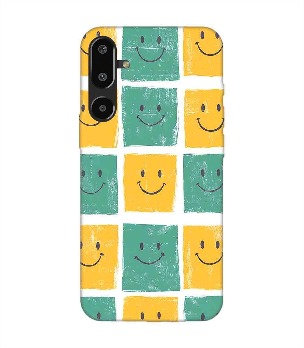 Custom Printed Case Cover for Samsung Galaxy F16 (5G) close up pattern smiley faces