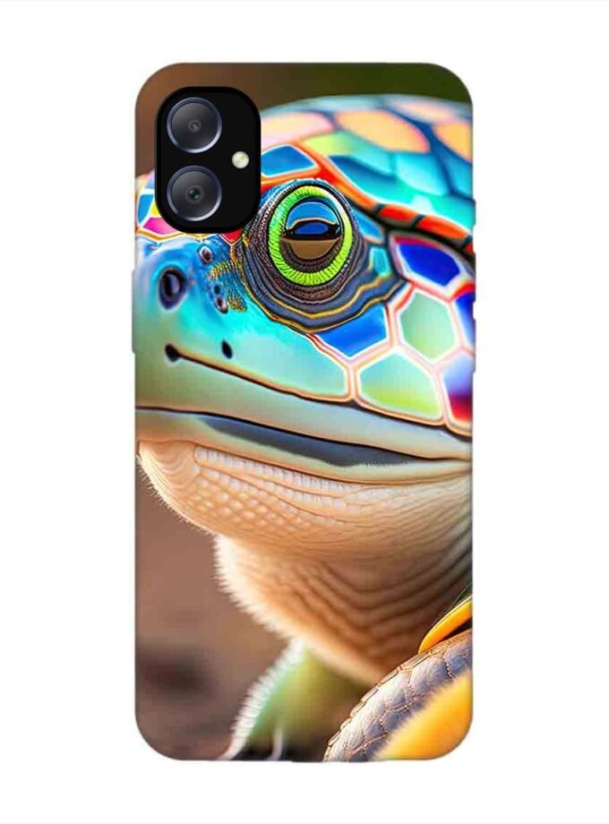 Custom Printed Case Cover for Samsung Galaxy M05 close up cute turtle