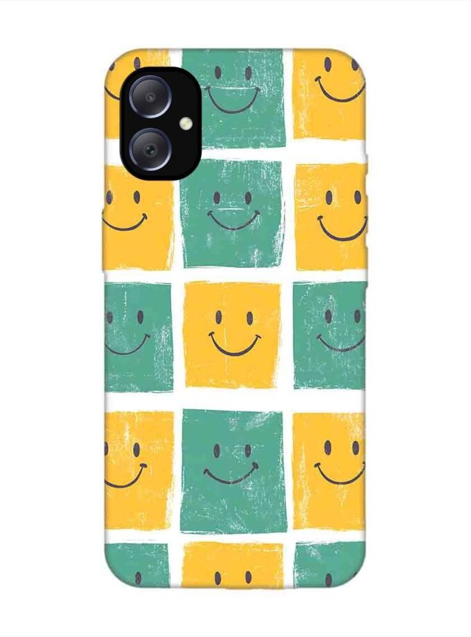 Custom Printed Case Cover for Samsung Galaxy M05 close up pattern smiley faces