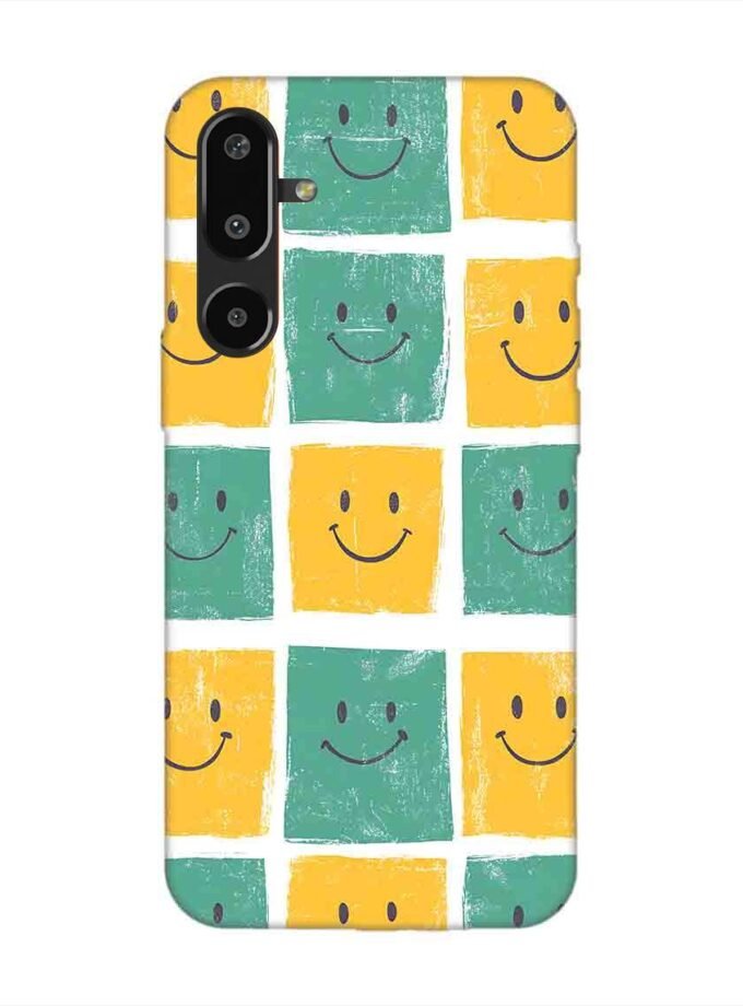 Custom Printed Case Cover for Samsung Galaxy M16 (5G) close up pattern smiley faces