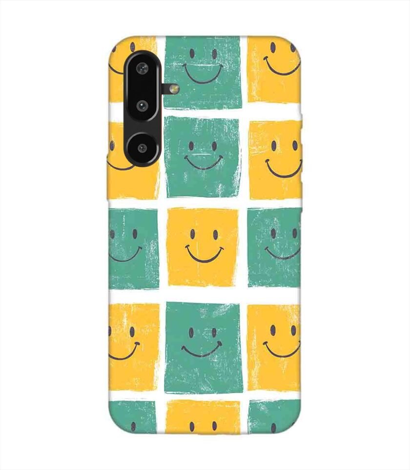 Custom Printed Case Cover for Samsung Galaxy M16 (5G) close up pattern smiley faces