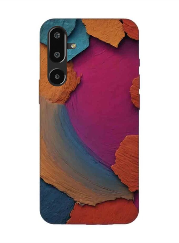 Custom Printed Case Cover for Samsung Galaxy M16 (5G) closeup color textured surface