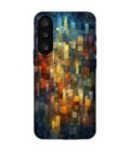 Custom Printed Case Cover for Samsung Galaxy M56 (5G) close up colorful mosaic squares shapes