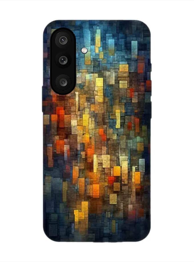 Custom Printed Case Cover for Samsung Galaxy M56 (5G) close up colorful mosaic squares shapes