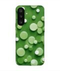 Custom Printed Case Cover for Samsung Galaxy M56 (5G) close up green background with white polka dots