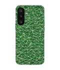 Custom Printed Case Cover for Samsung Galaxy M56 (5G) close up green white geometric pattern