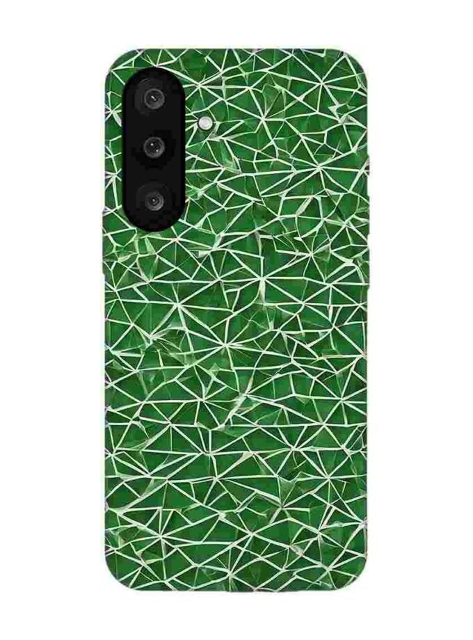 Custom Printed Case Cover for Samsung Galaxy M56 (5G) close up green white geometric pattern