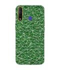 Printed Mobile Back Covers for Tecno Camon 12 Air close up green white geometric pattern