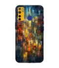 Printed Mobile Back Covers for Tecno Camon 15 close up colorful mosaic squares shapes