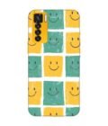 Printed Mobile Back Covers for Tecno Camon 17 Pro close up pattern smiley faces