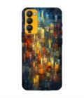 Printed Mobile Back Covers for Tecno Camon 18 close up colorful mosaic squares shapes