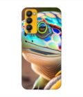 Printed Mobile Back Covers for Tecno Camon 18 close up cute turtle