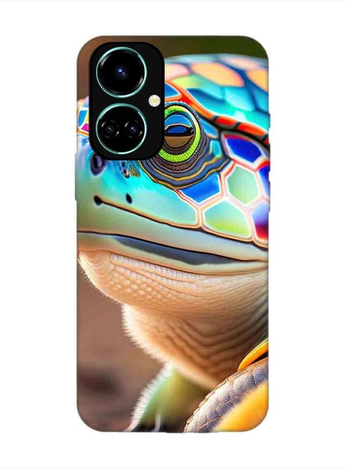 Printed Mobile Back Covers for Tecno Camon 19 Pro (5G) close up cute turtle
