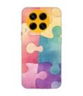 Printed Mobile Back Covers for Tecno Camon 30 (5G) close up colorful puzzle piece