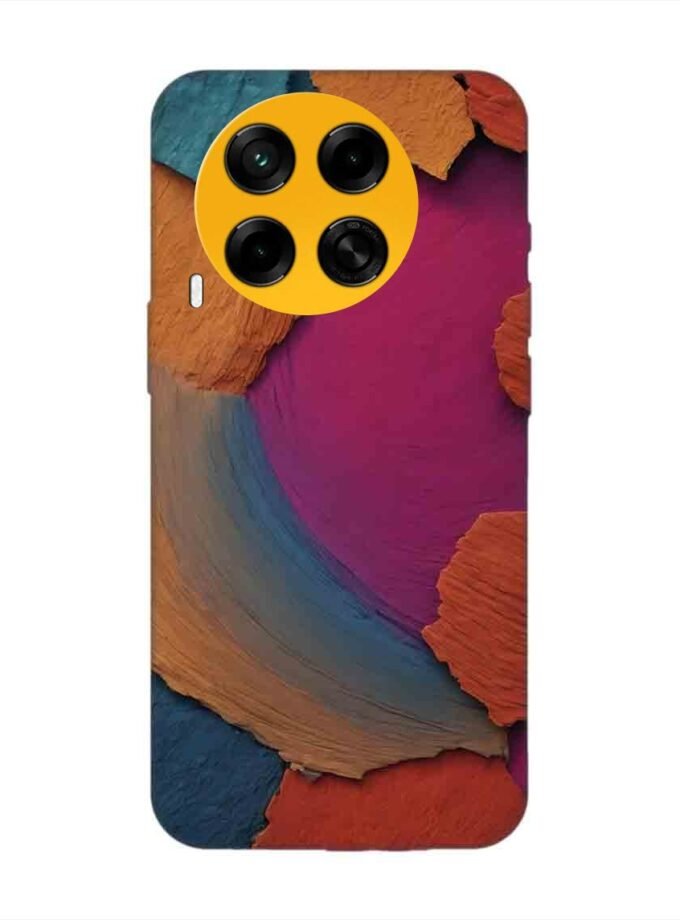 Printed Mobile Back Covers for Tecno Camon 30 (5G) closeup color textured surface