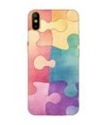 Printed Mobile Back Covers for Tecno Camon Iace 2 close up colorful puzzle piece