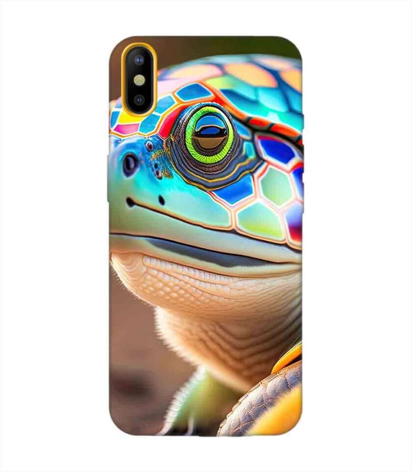 Printed Mobile Back Covers for Tecno Camon Iace 2 close up cute turtle