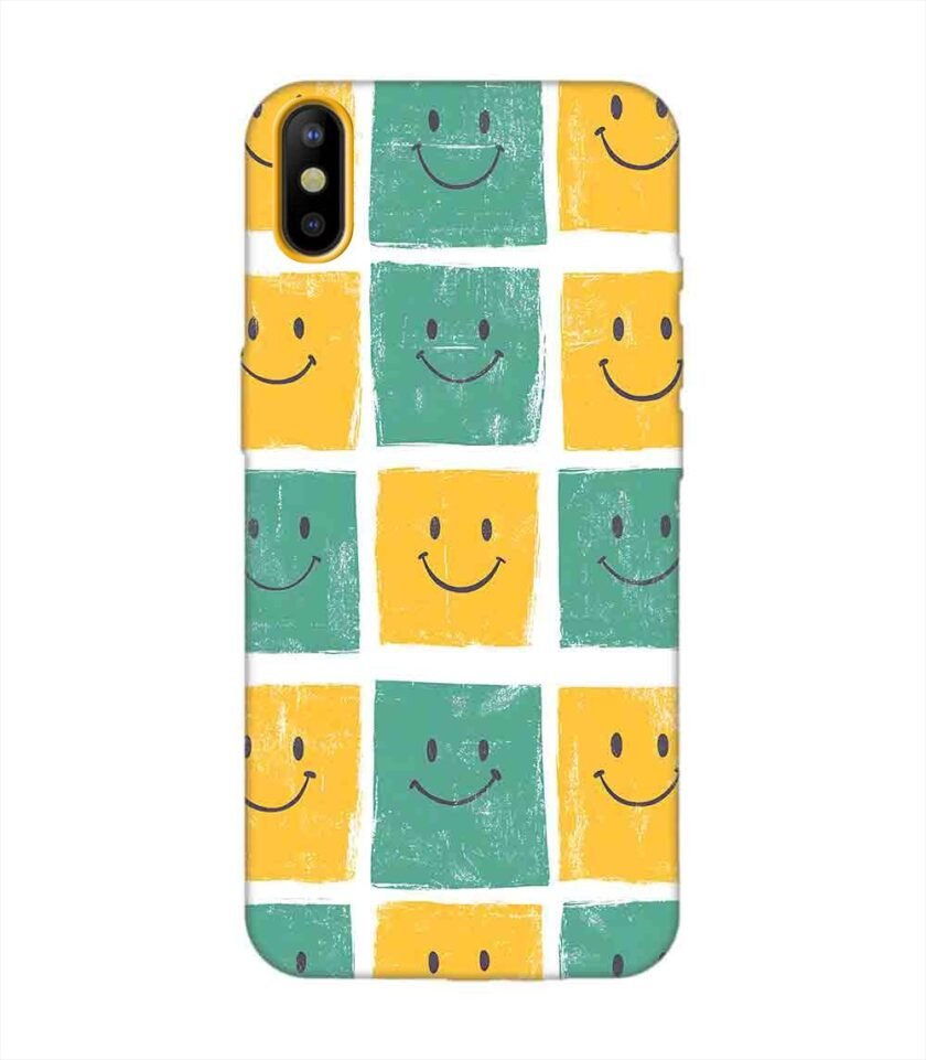 Printed Mobile Back Covers for Tecno Camon Iace 2 close up pattern smiley faces