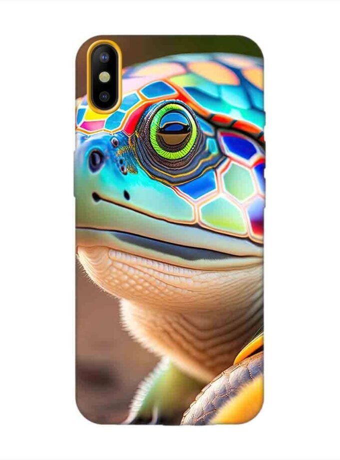 Printed Mobile Back Covers for Tecno Camon Iace 2X close up cute turtle