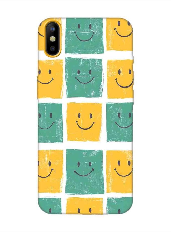 Printed Mobile Back Covers for Tecno Camon Iace 2X close up pattern smiley faces