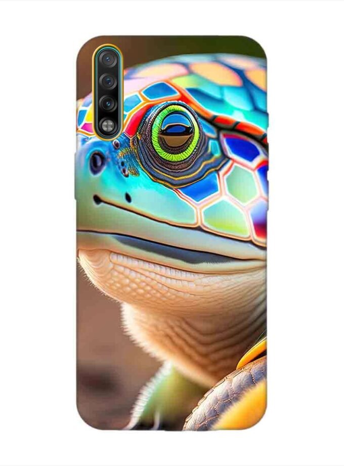 Printed Mobile Back Covers for Tecno Phantom 9 close up cute turtle