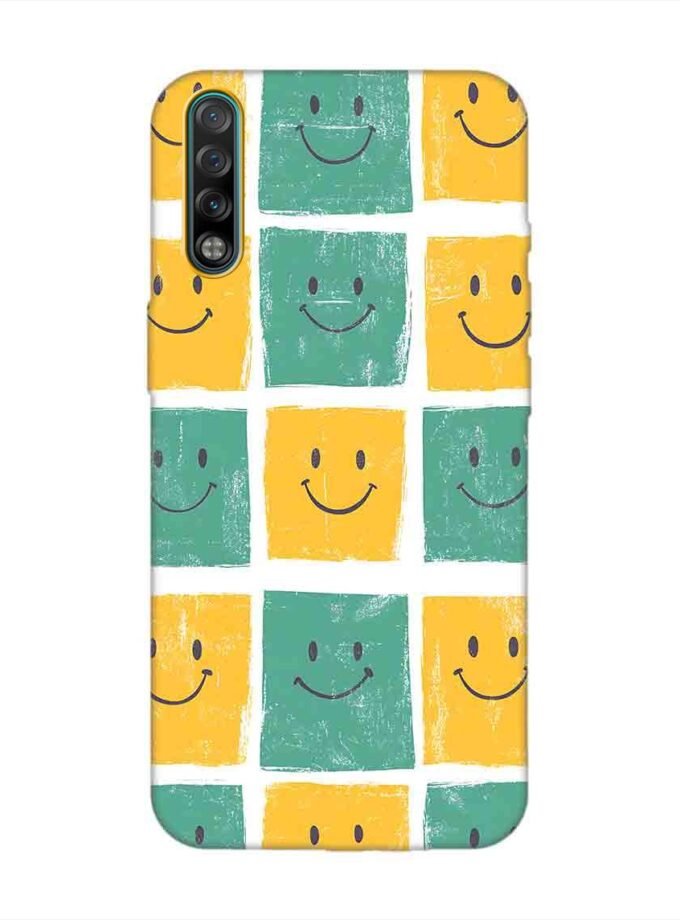 Printed Mobile Back Covers for Tecno Phantom 9 close up pattern smiley faces
