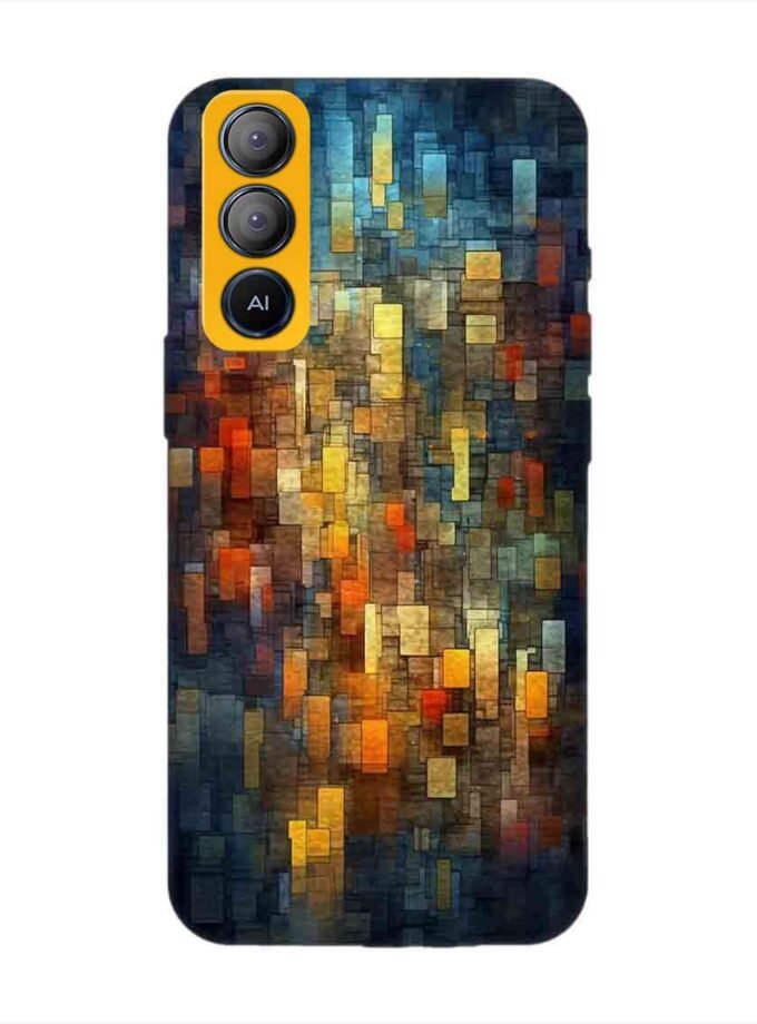 Printed Mobile Back Covers for Tecno Pop 5 Lite close up colorful mosaic squares shapes