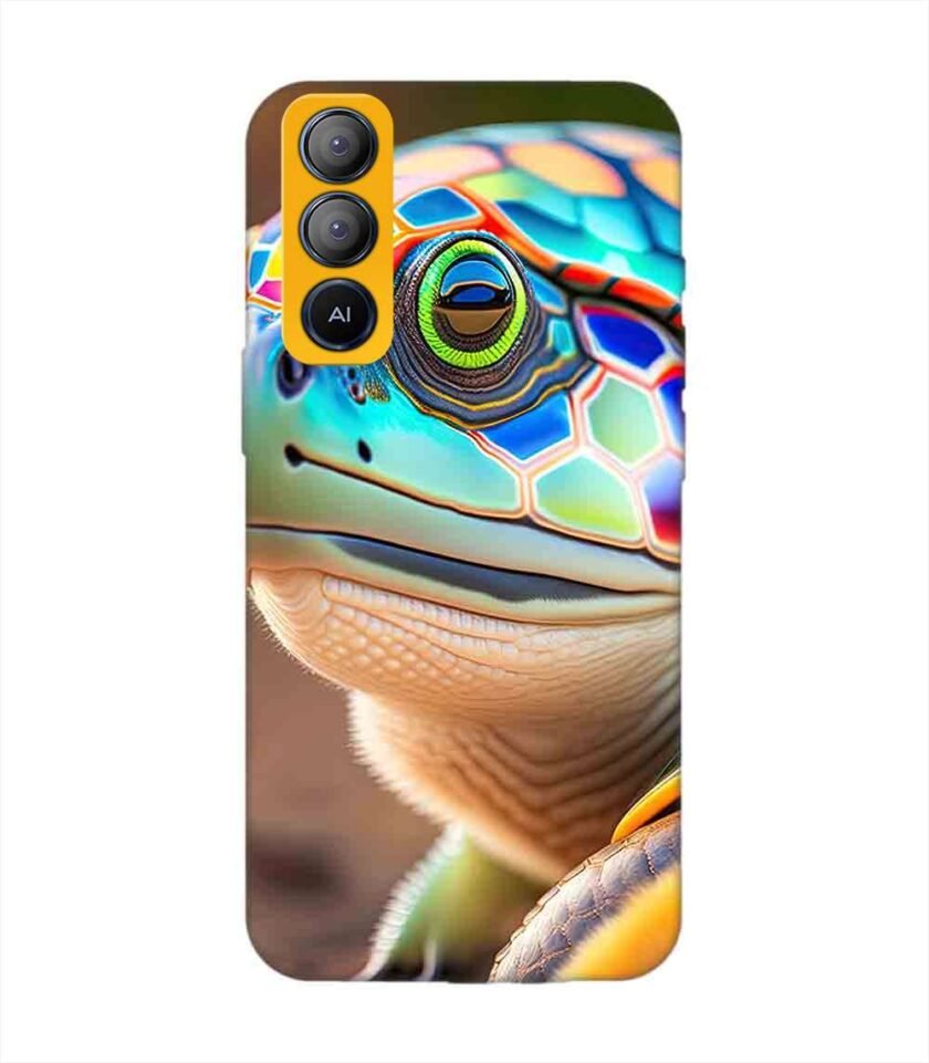 Printed Mobile Back Covers for Tecno Pop 5 Lite close up cute turtle