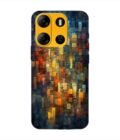 Printed Mobile Back Covers for Tecno Pop 7 Pro close up colorful mosaic squares shapes