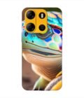 Printed Mobile Back Covers for Tecno Pop 7 Pro close up cute turtle