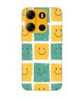 Printed Mobile Back Covers for Tecno Pop 7 Pro close up pattern smiley faces