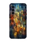 Printed Mobile Back Covers for Tecno Pova 3 close up colorful mosaic squares shapes