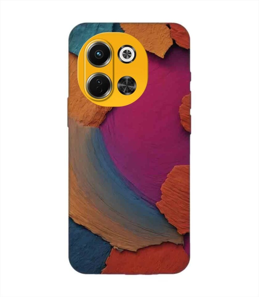 Printed Mobile Back Covers for Tecno Pova 6 Neo (5G) closeup color textured surface